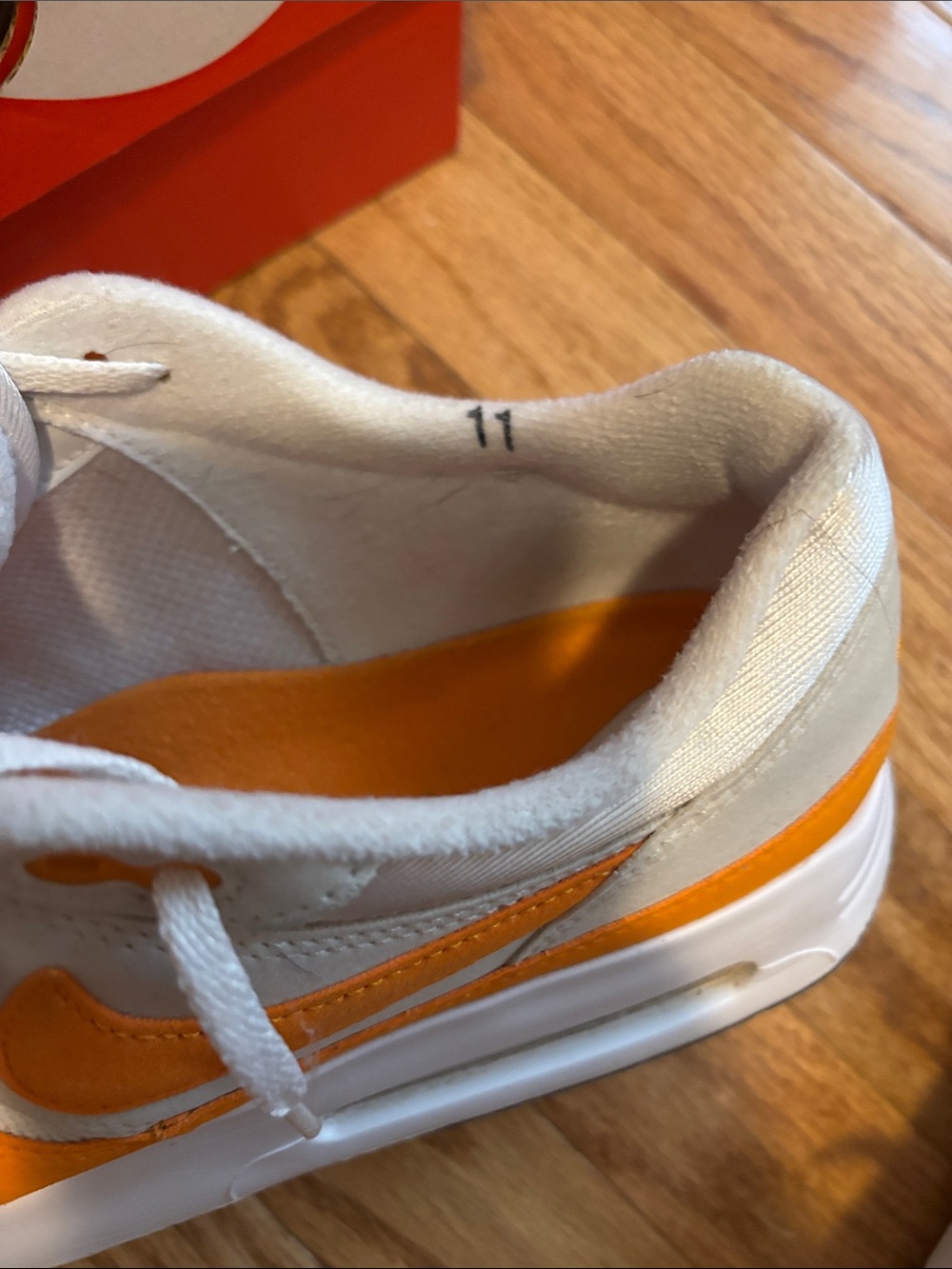 Nike Air Max '86 OG golf White and Orange Low-Top Sneakers - Picture 11 of 11